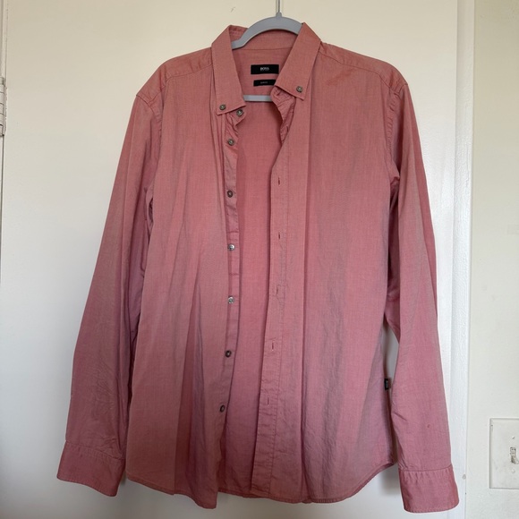 Hugo BOSSMen's Pink Shirt size XL - Picture 2 of 7
